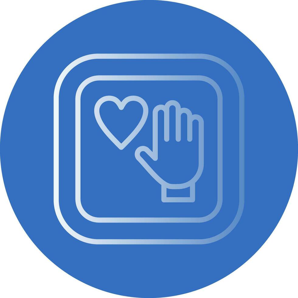 Palm Of Hand Vector Icon Design