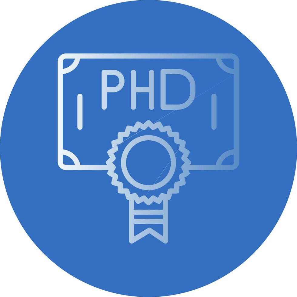 Phd Vector Icon Design