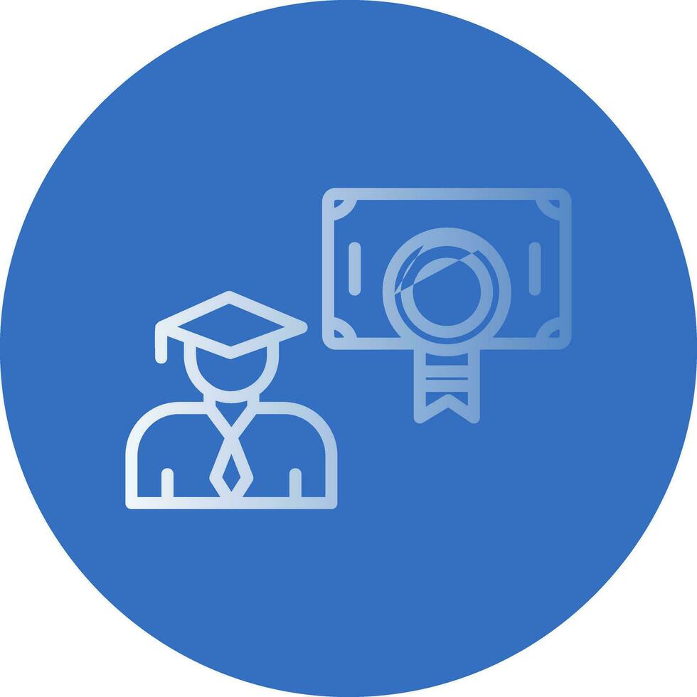 Postgraduate Vector Icon Design