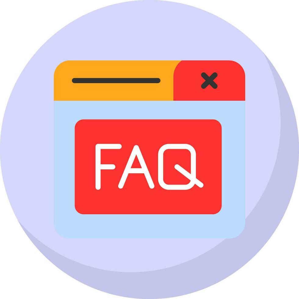 Faq Vector Icon Design
