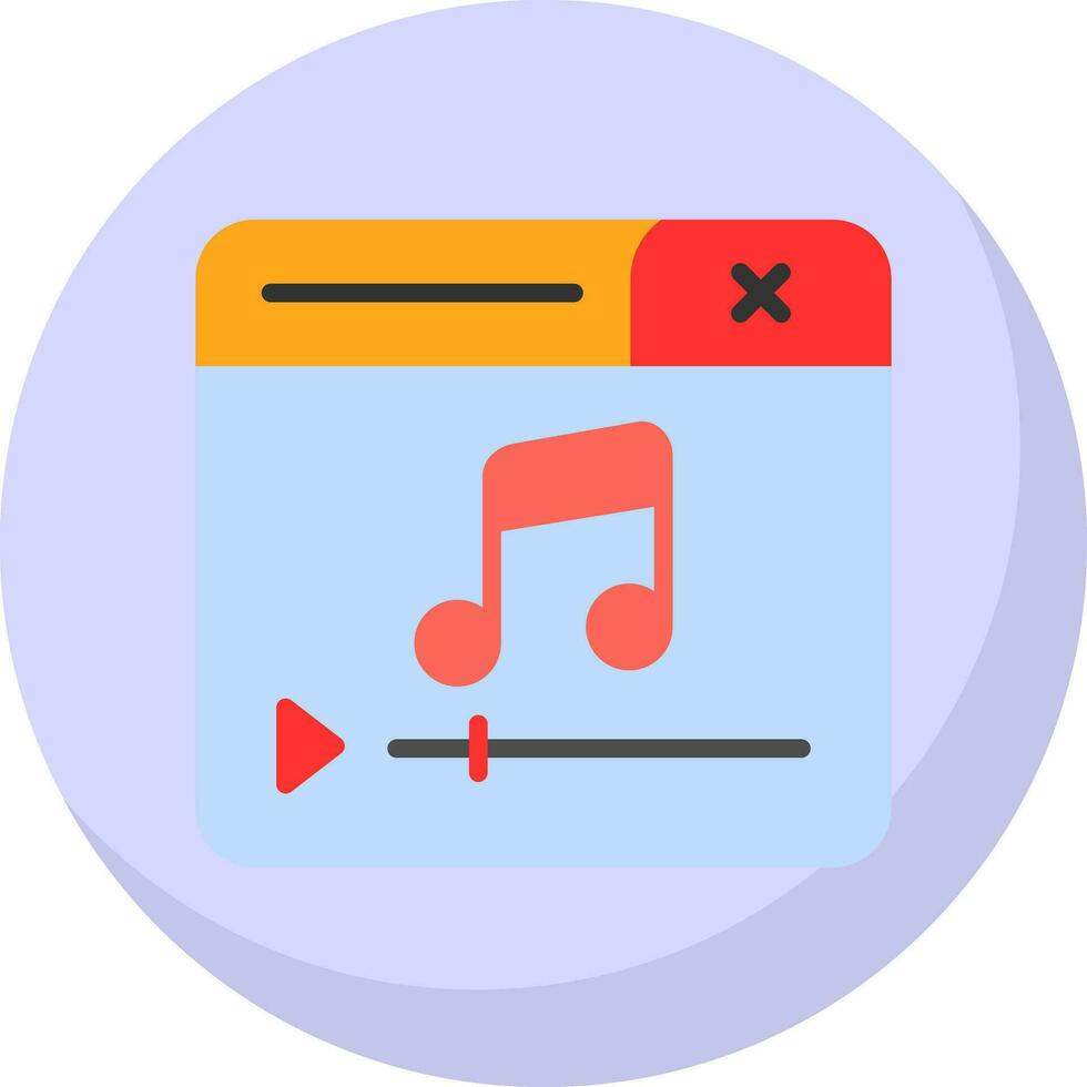 Music Player Vector Icon Design