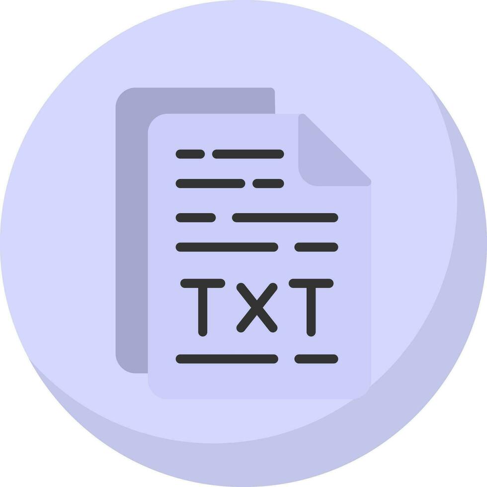 Txt File Vector Icon Design