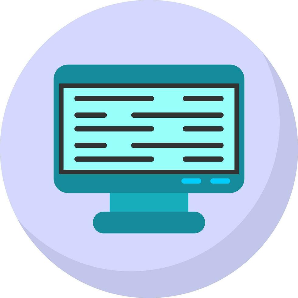 Monitor Screen Vector Icon Design