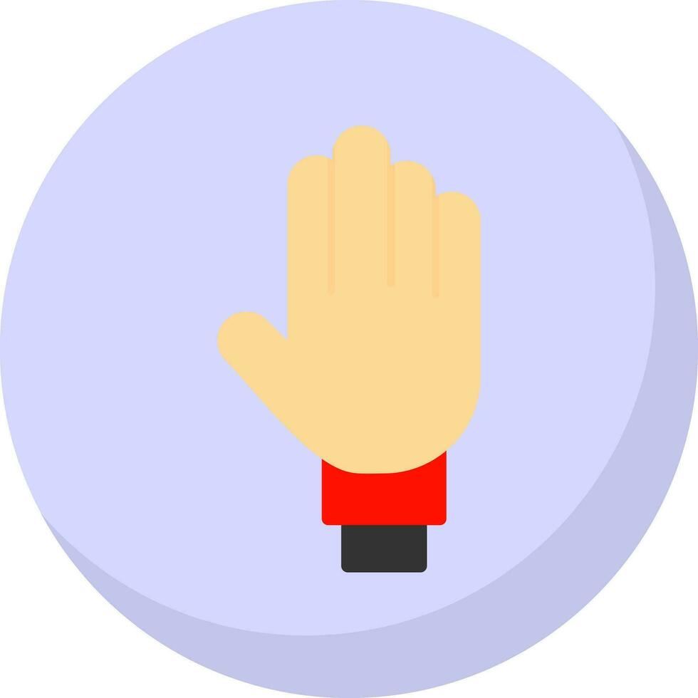 Four Fingers Vector Icon Design