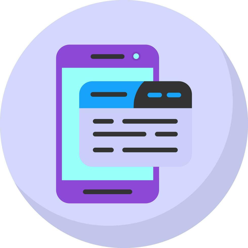 Mobile App Vector Icon Design