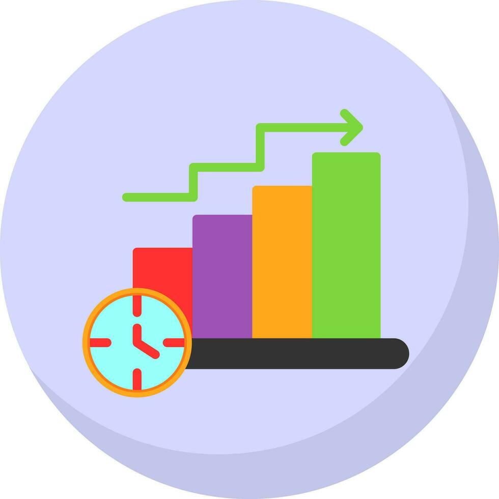 Bar Chart Vector Icon Design