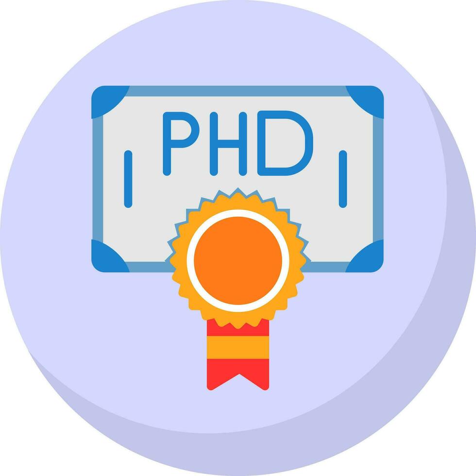 Phd Vector Icon Design