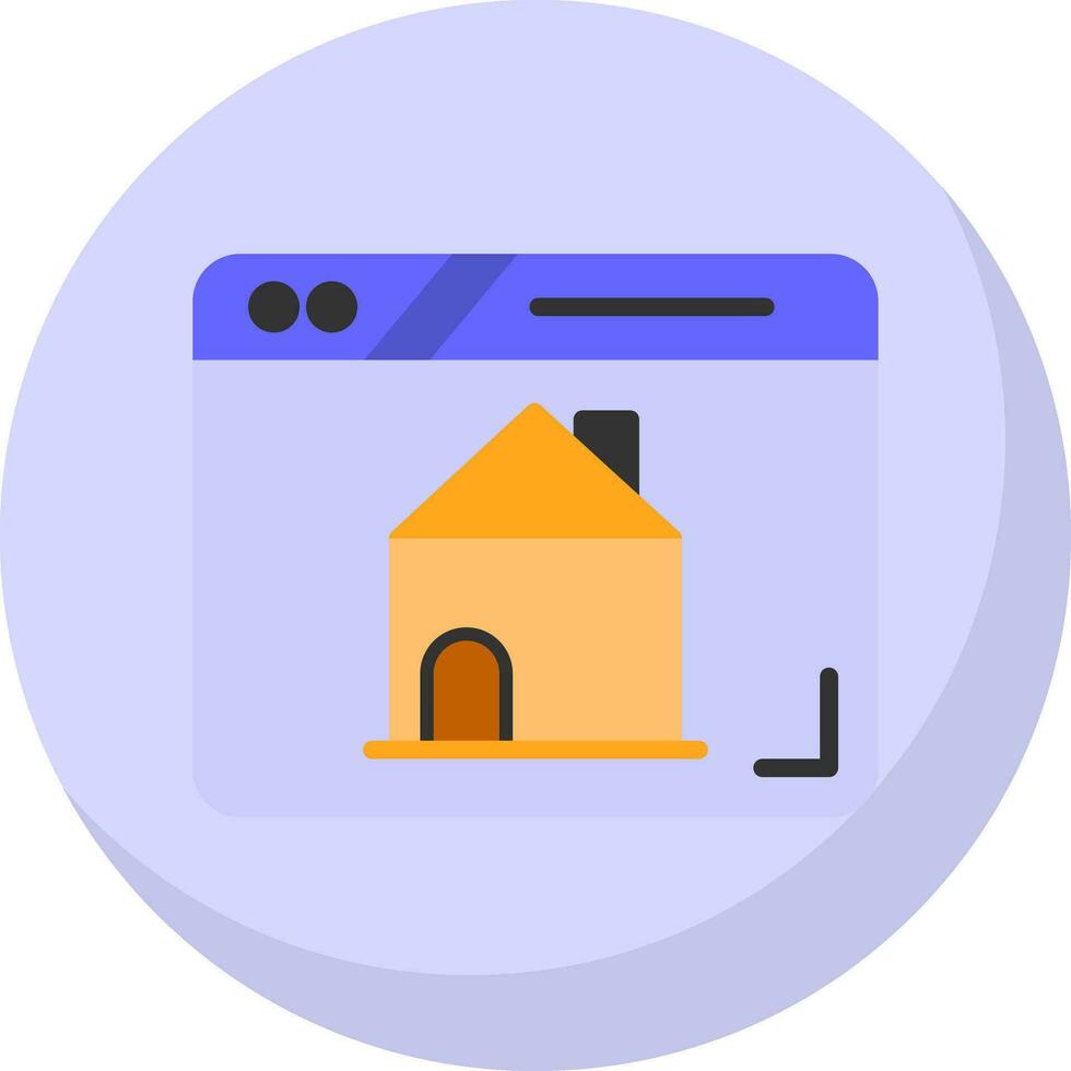 Home Page Vector Icon Design