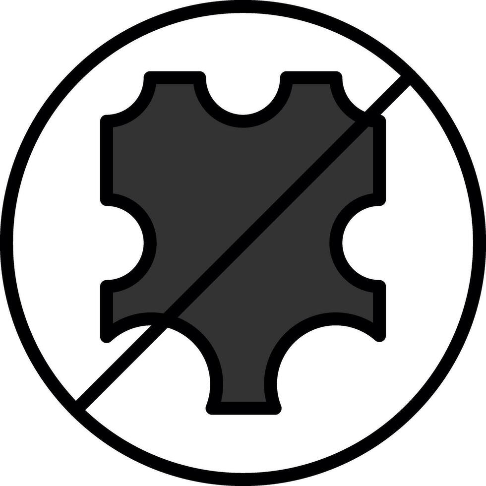 No leather Vector Icon Design
