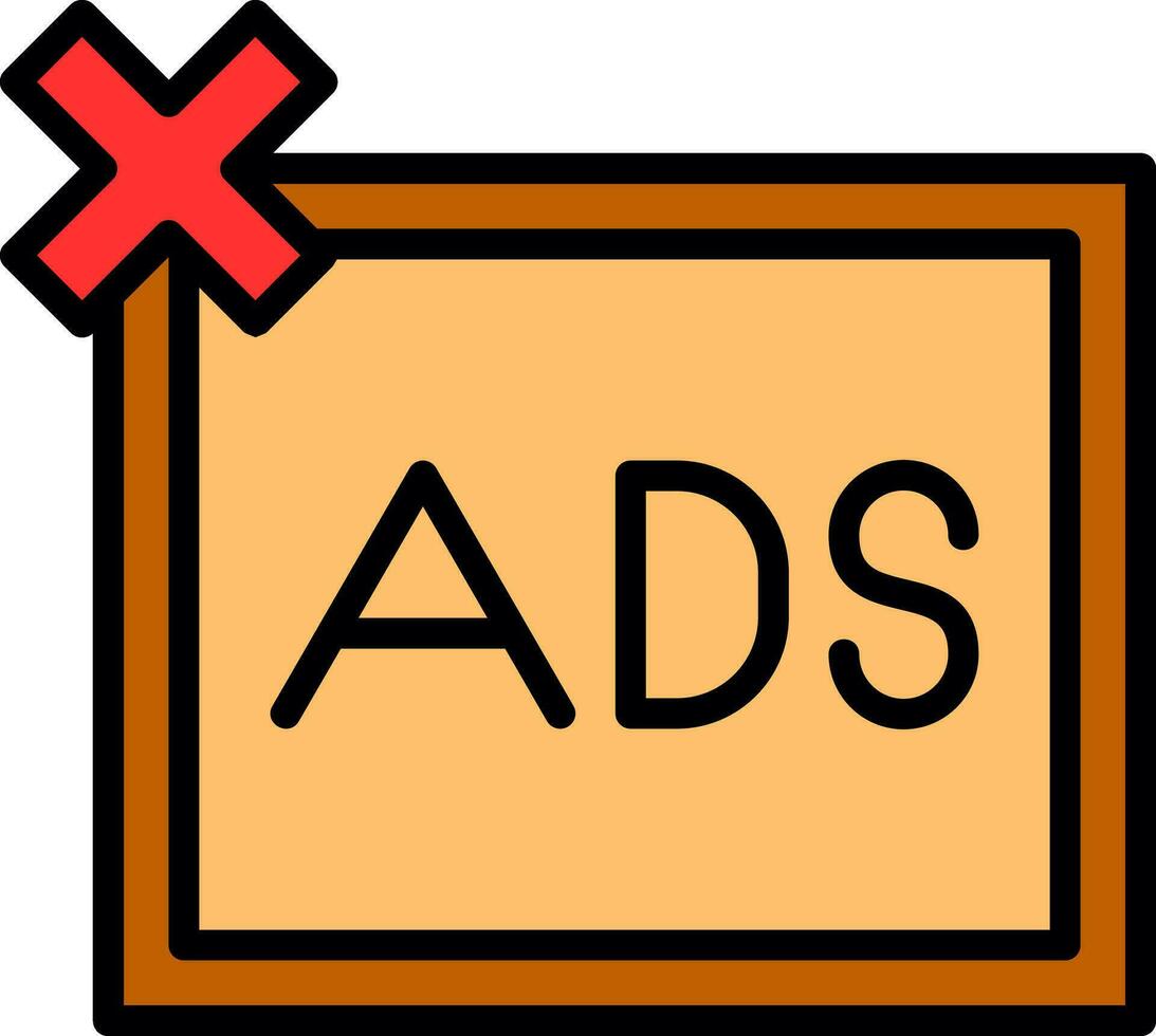 Remove ads Vector Icon Design