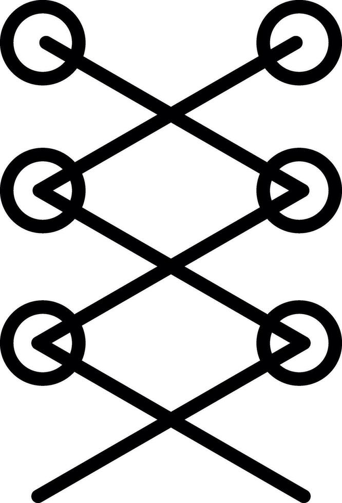 Shoe laces Vector Icon Design