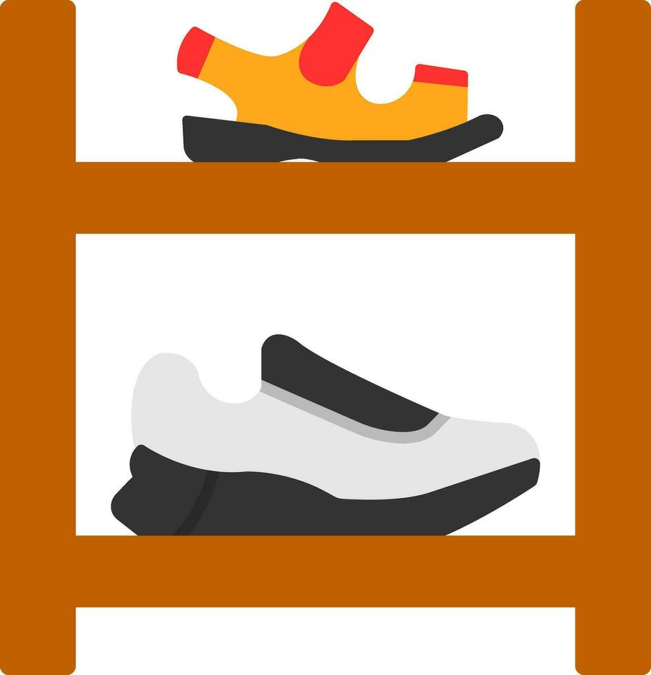 Shoe rack Vector Icon Design