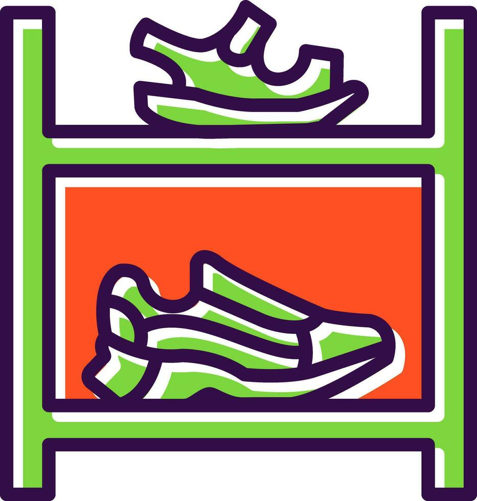 Shoe rack Vector Icon Design