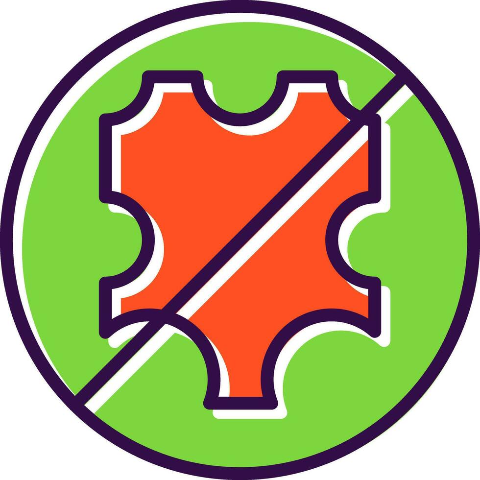 No leather Vector Icon Design