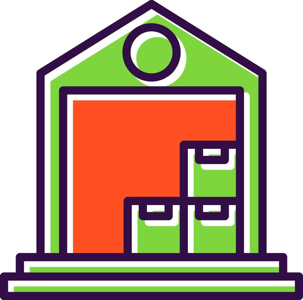 Warehouse Vector Icon Design
