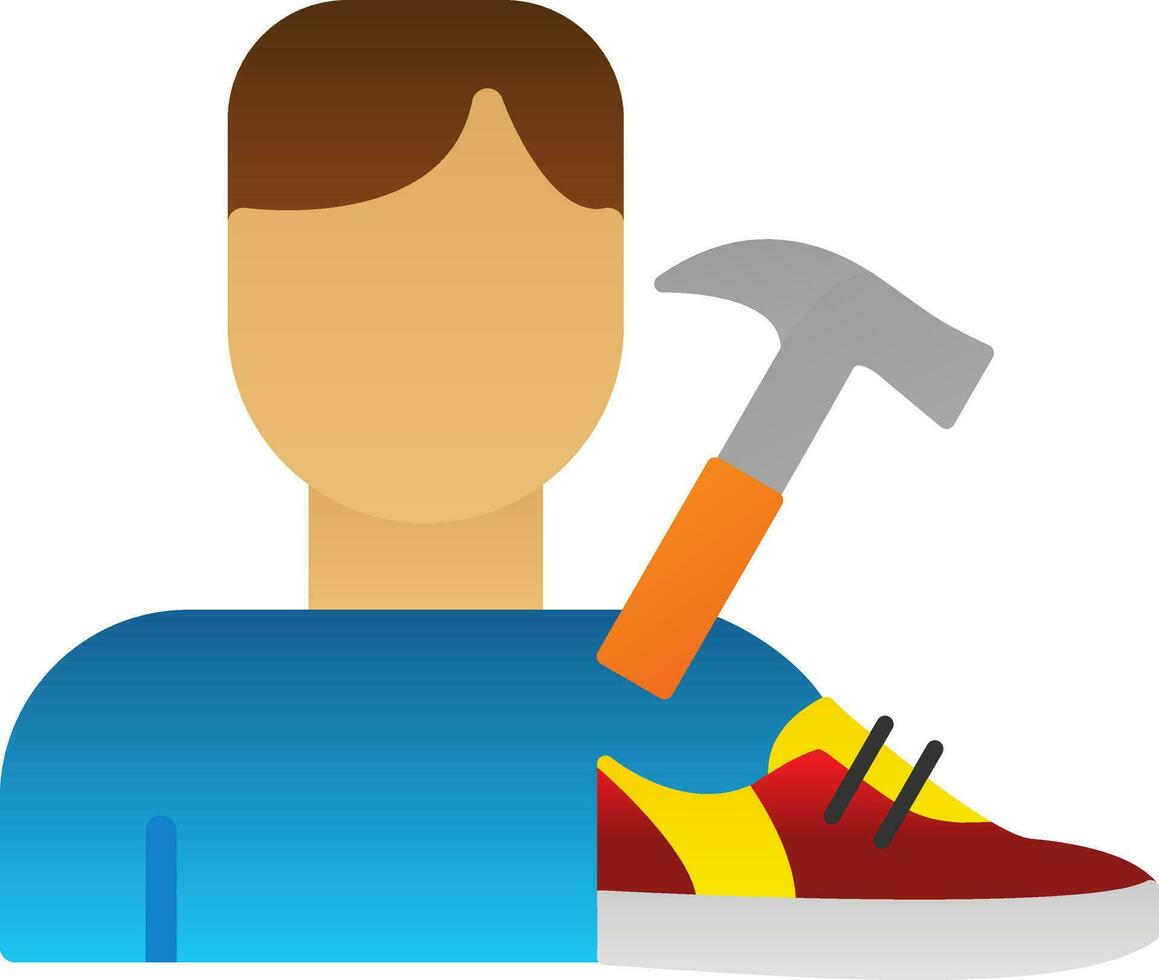 Shoemaker Vector Icon Design