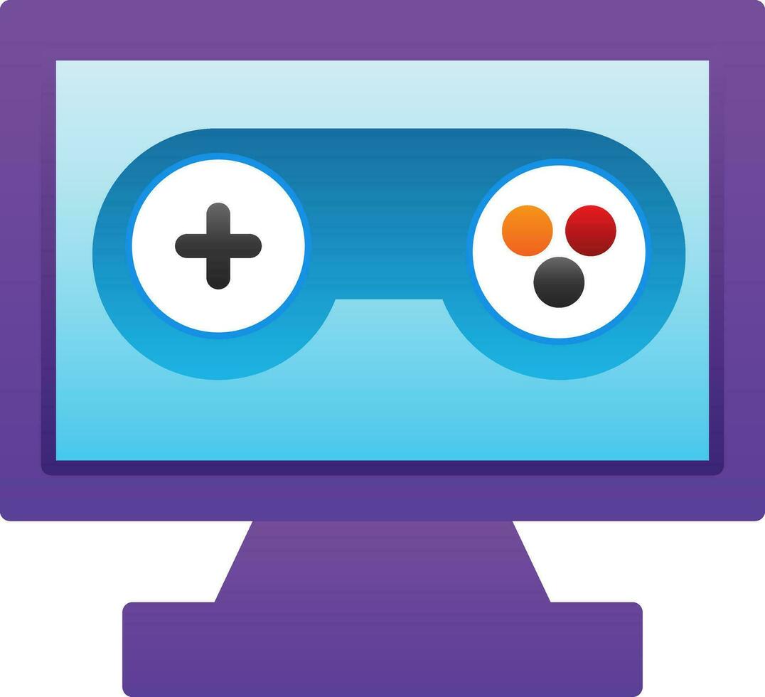 Pc game Vector Icon Design