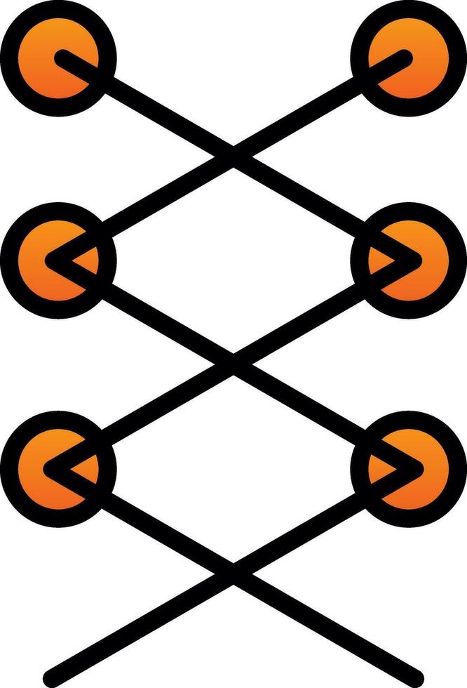 Shoe laces Vector Icon Design