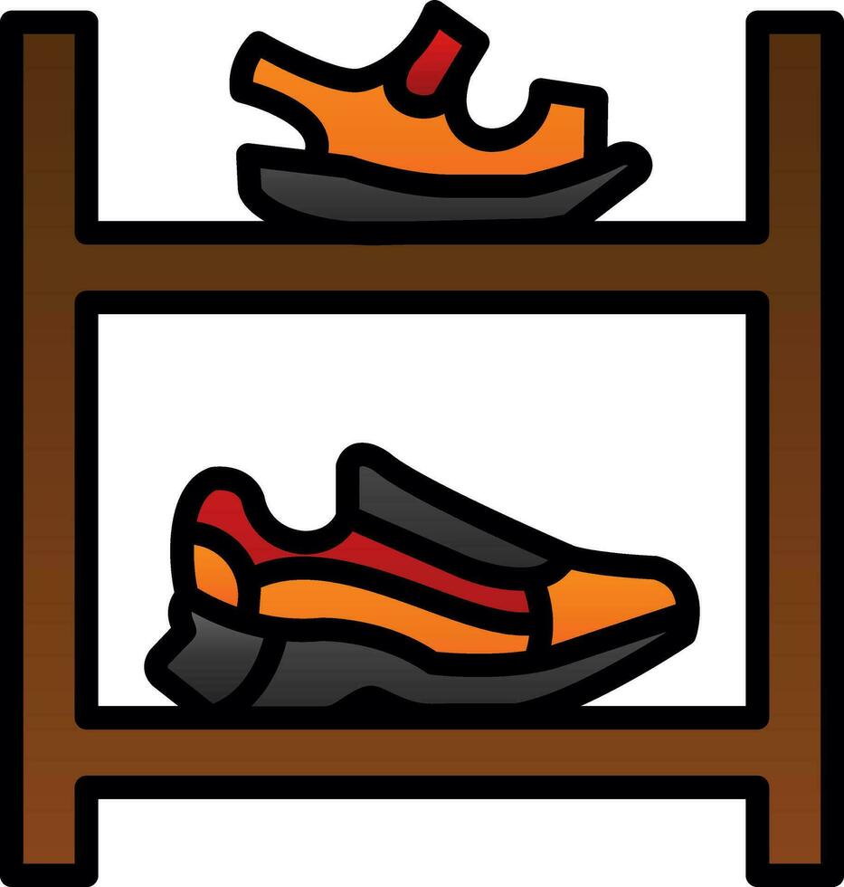 zapato estante vector icono diseño