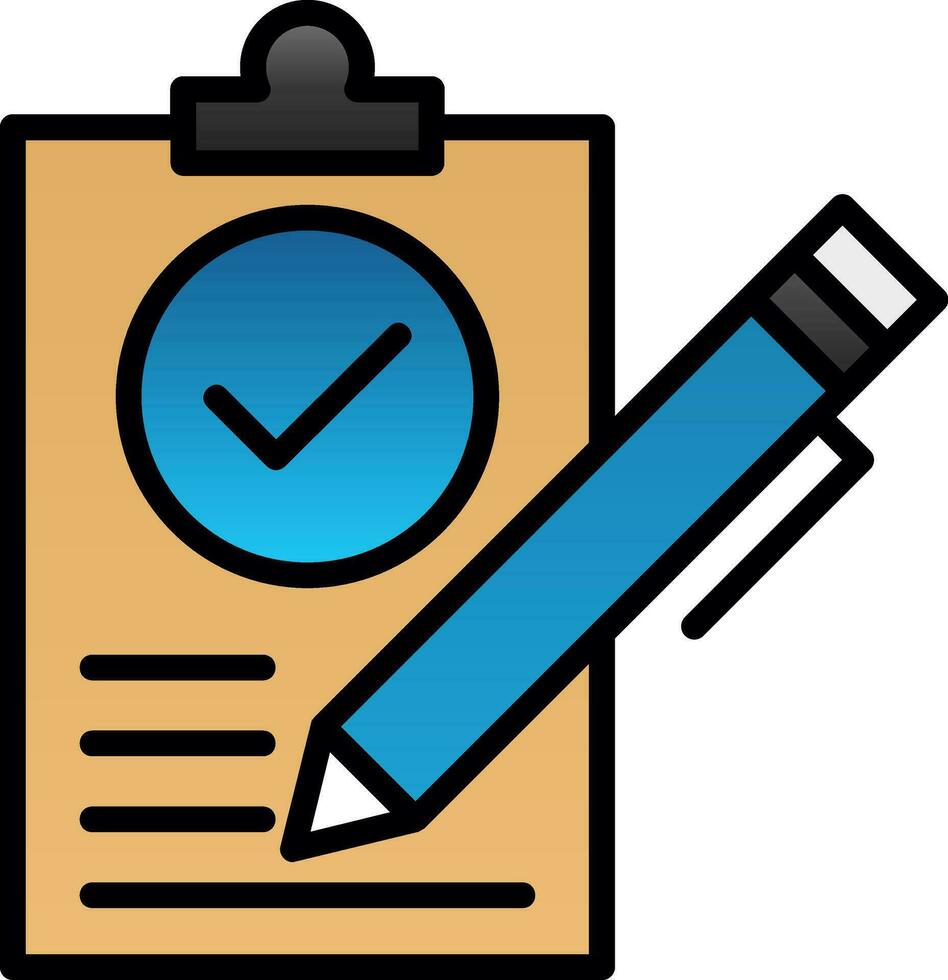 Contract Vector Icon Design