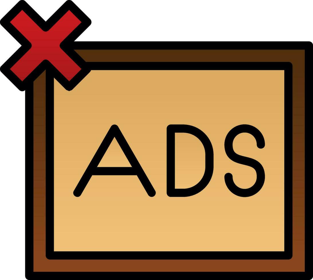 Remove ads Vector Icon Design