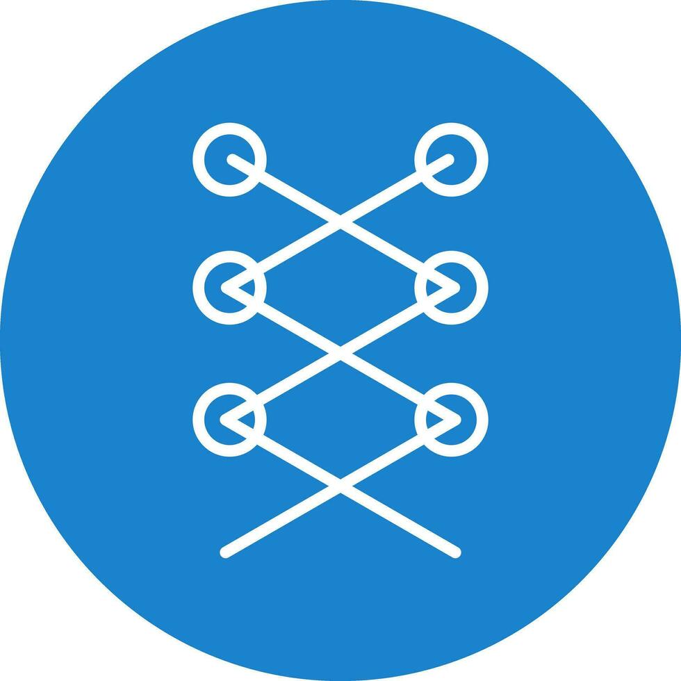 Shoe laces Vector Icon Design