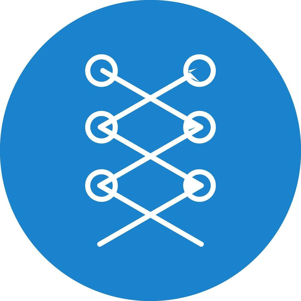 Shoe laces Vector Icon Design