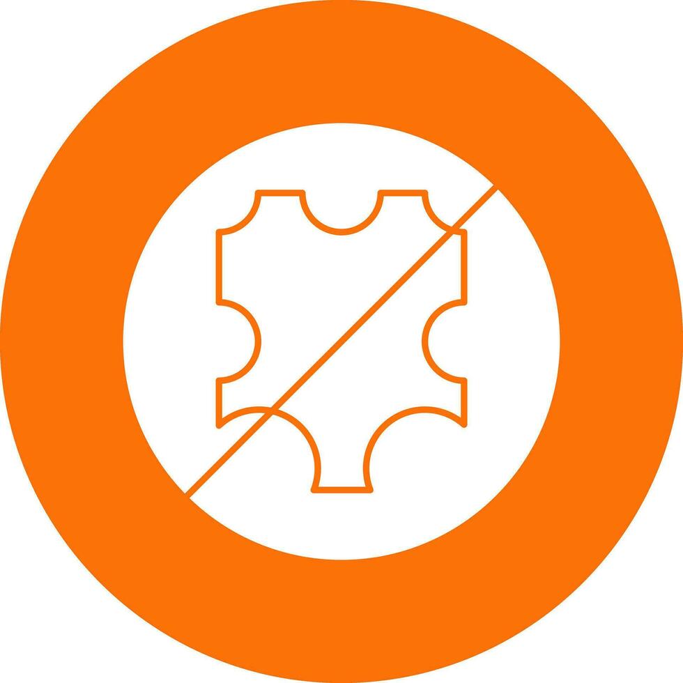 No leather Vector Icon Design