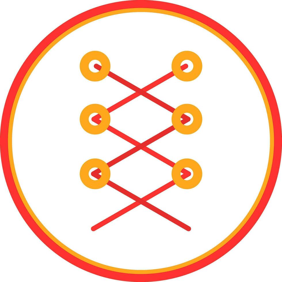 Shoe laces Vector Icon Design
