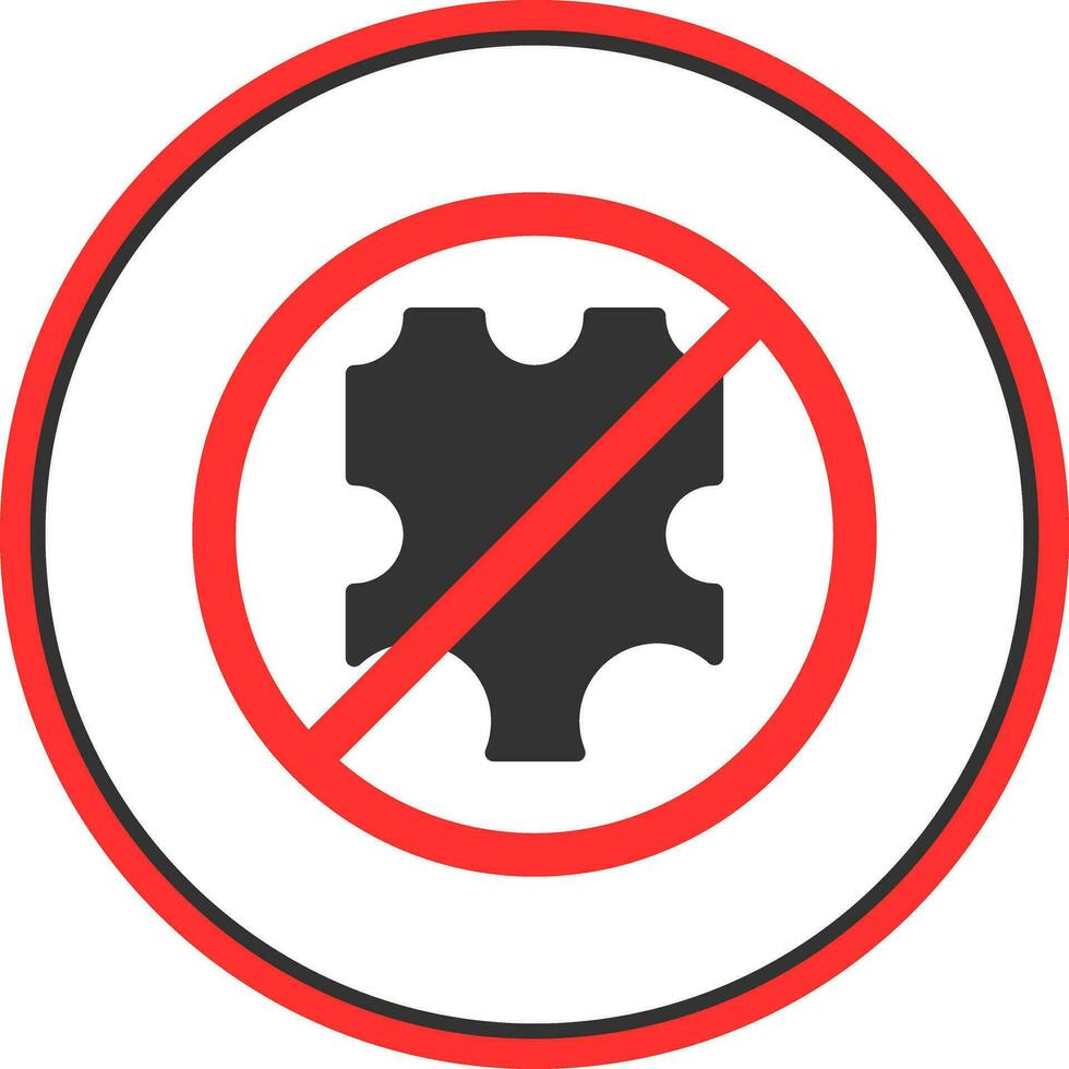 No leather Vector Icon Design