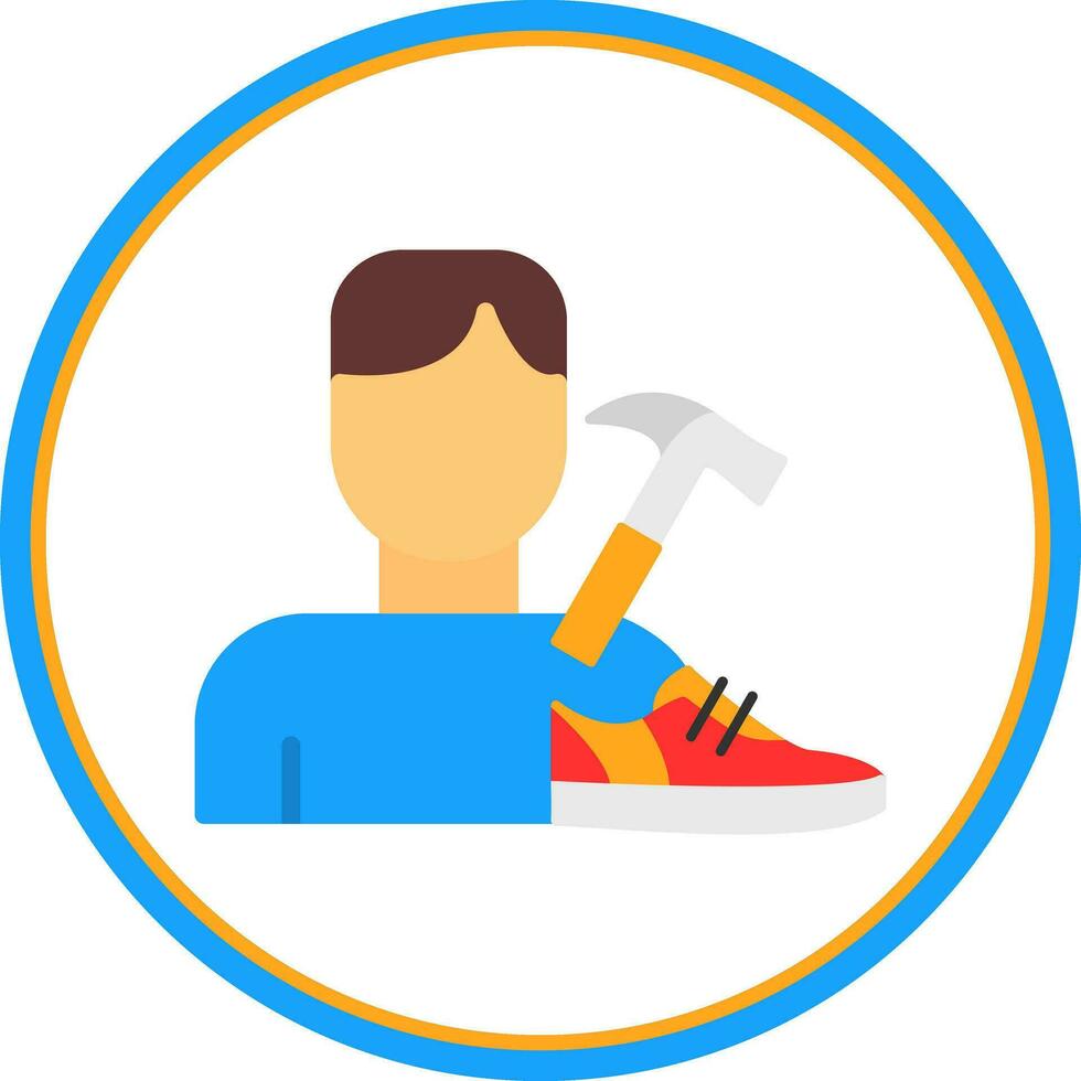 Shoemaker Vector Icon Design