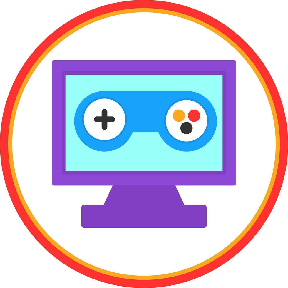 Pc game Vector Icon Design