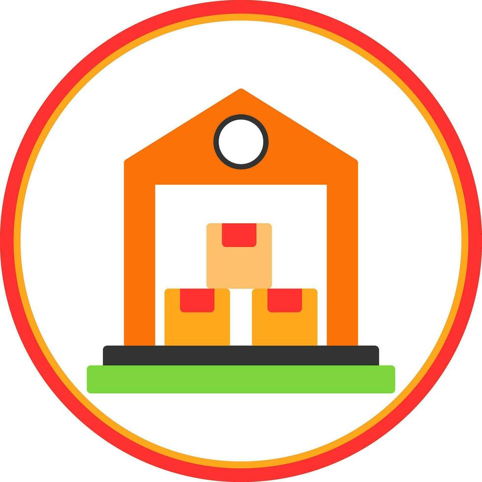 Warehouse Vector Icon Design