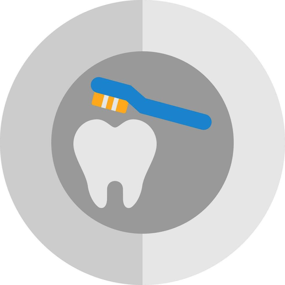 Cleaning Tooth Vector Icon Design