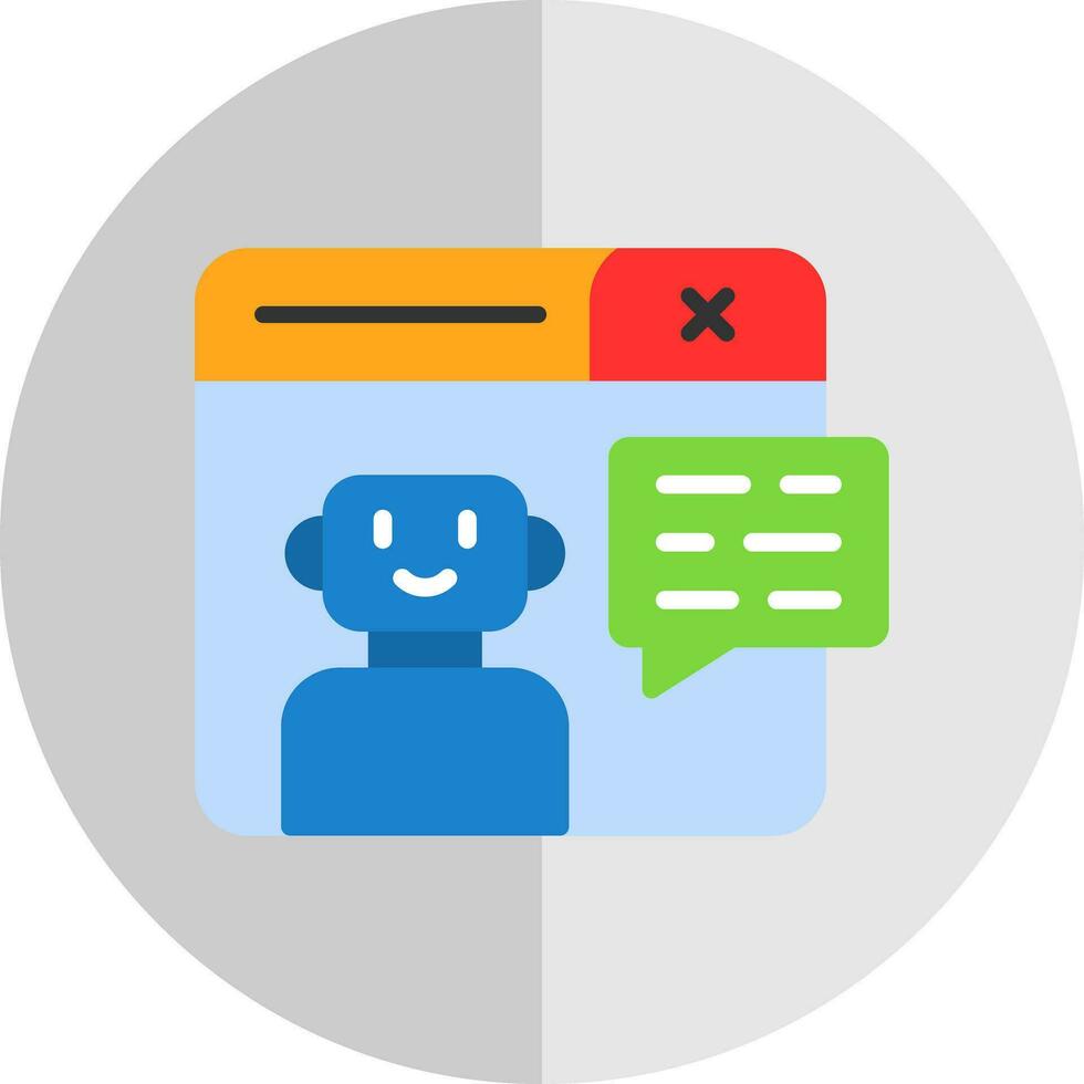 Chatbot Vector Icon Design