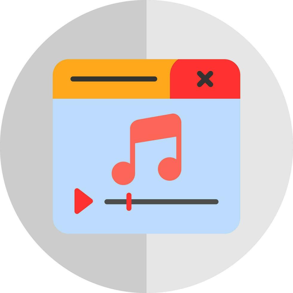 Music Player Vector Icon Design