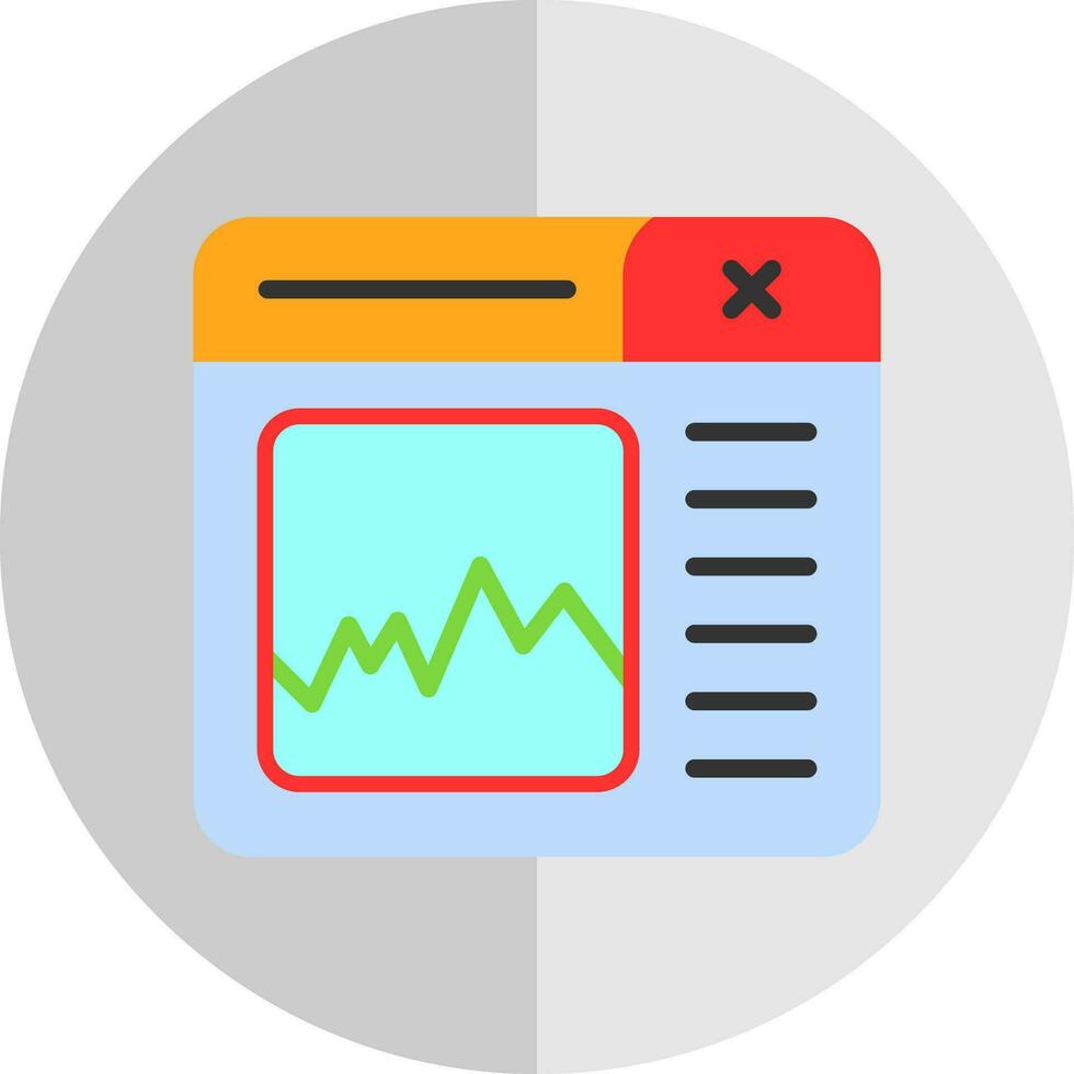 Graph Vector Icon Design