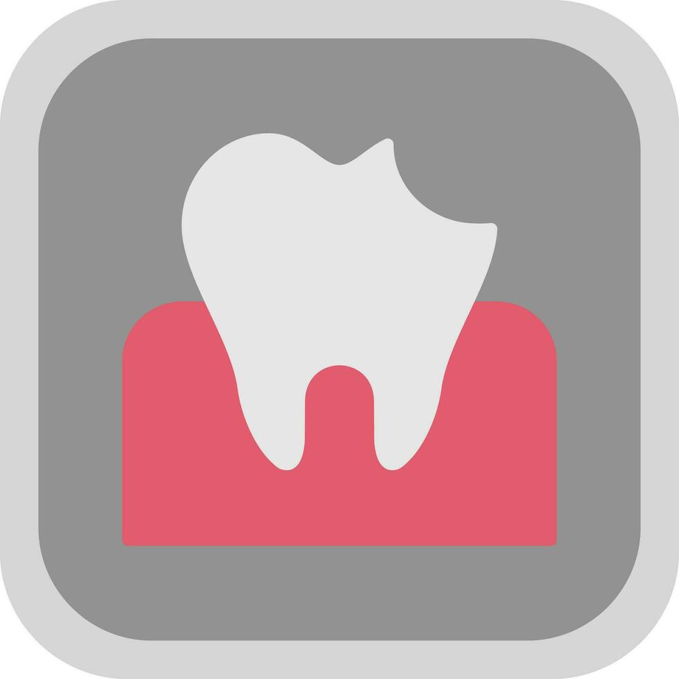 dental caries vector icono diseño