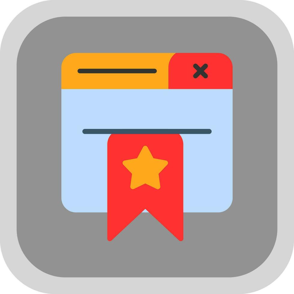 Bookmarked Vector Icon Design