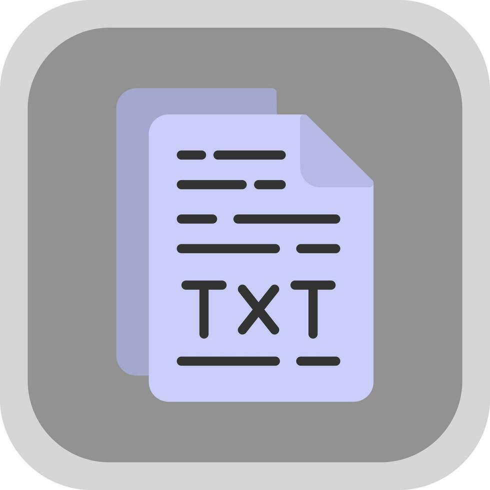 Txt File Vector Icon Design