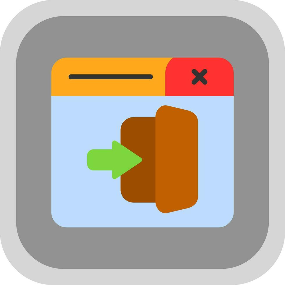 Logout Vector Icon Design