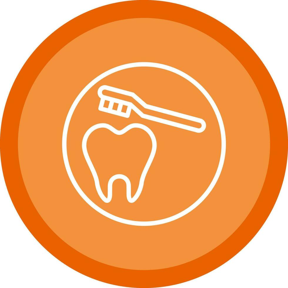 Cleaning Tooth Vector Icon Design