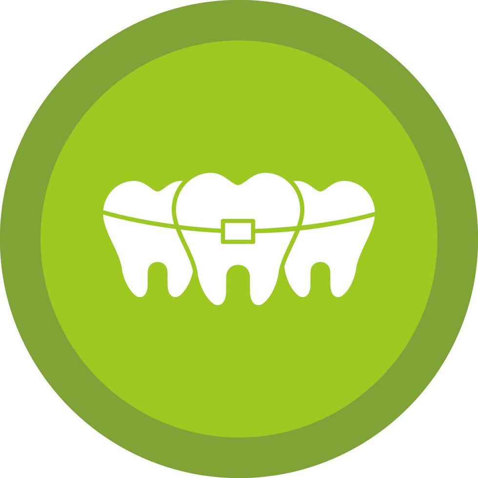 Broken Tooth Vector Icon Design