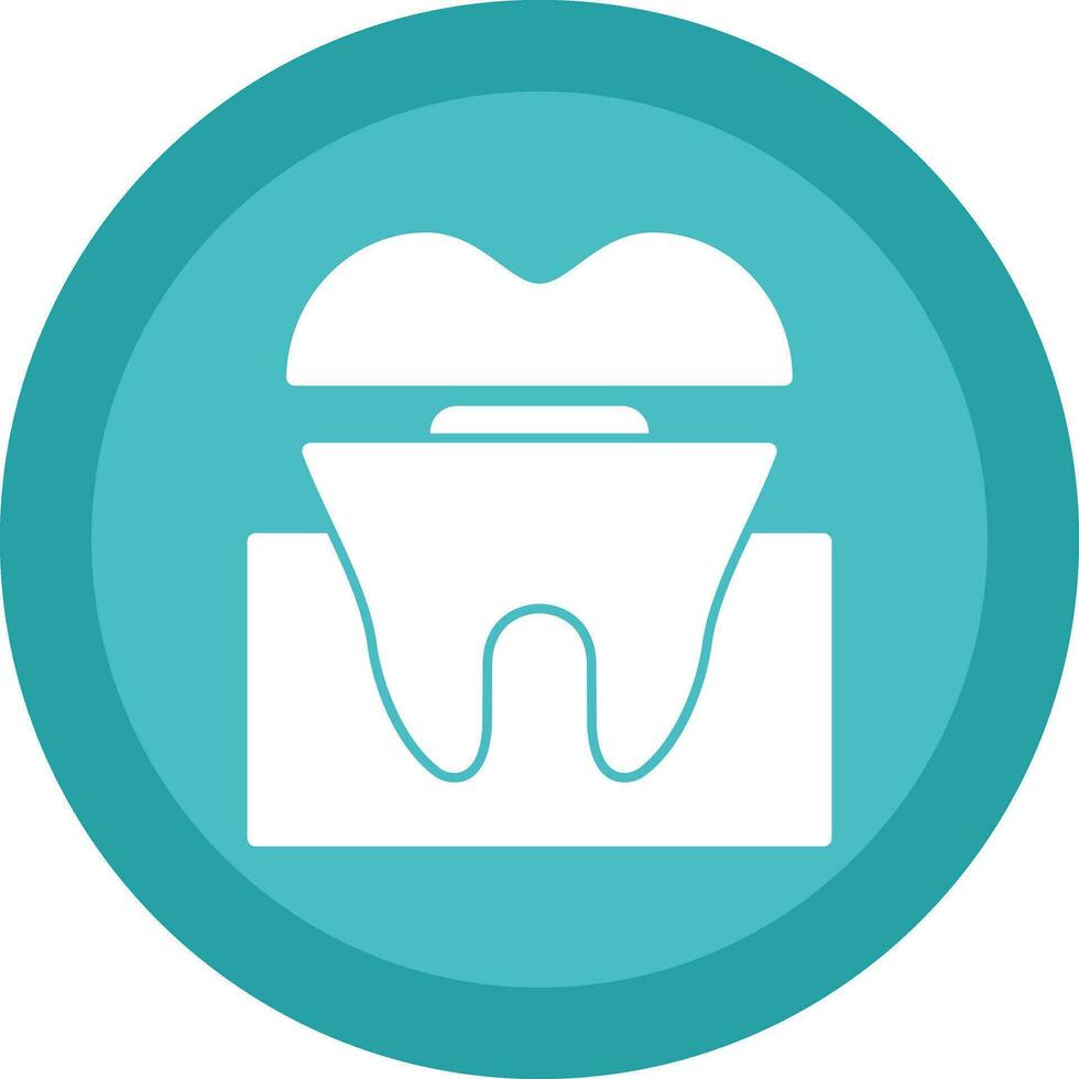 Dental Crown Vector Icon Design