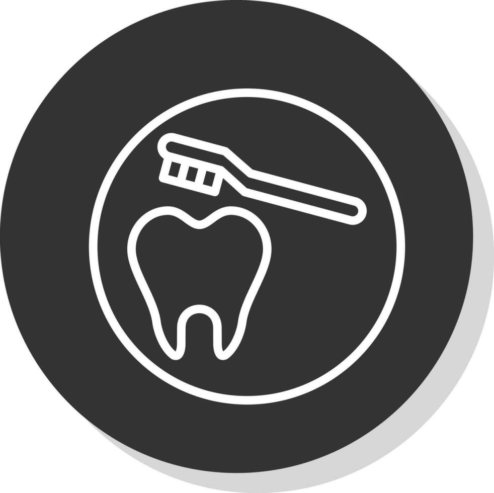 Cleaning Tooth Vector Icon Design