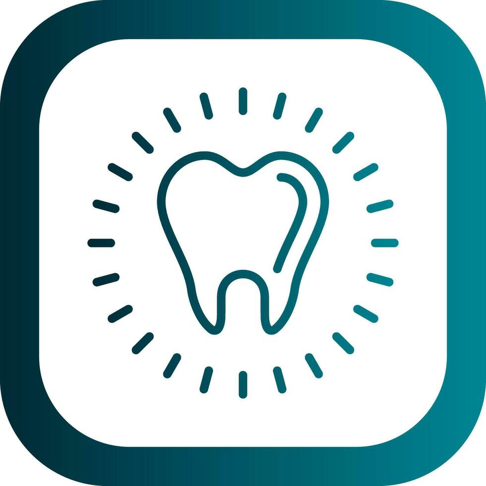 Tooth Whitening Vector Icon Design