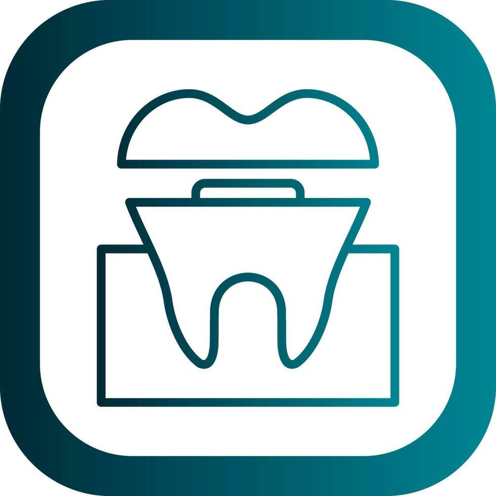 Dental Crown Vector Icon Design