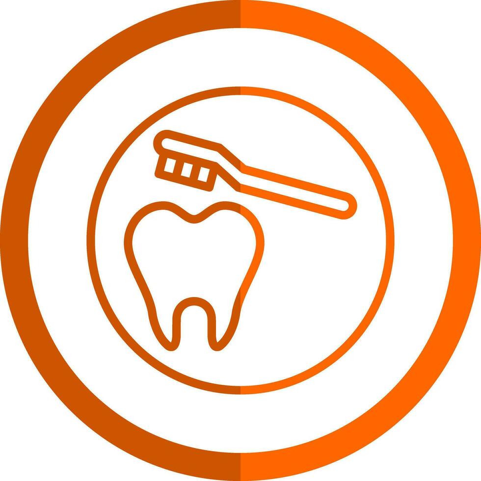 Cleaning Tooth Vector Icon Design
