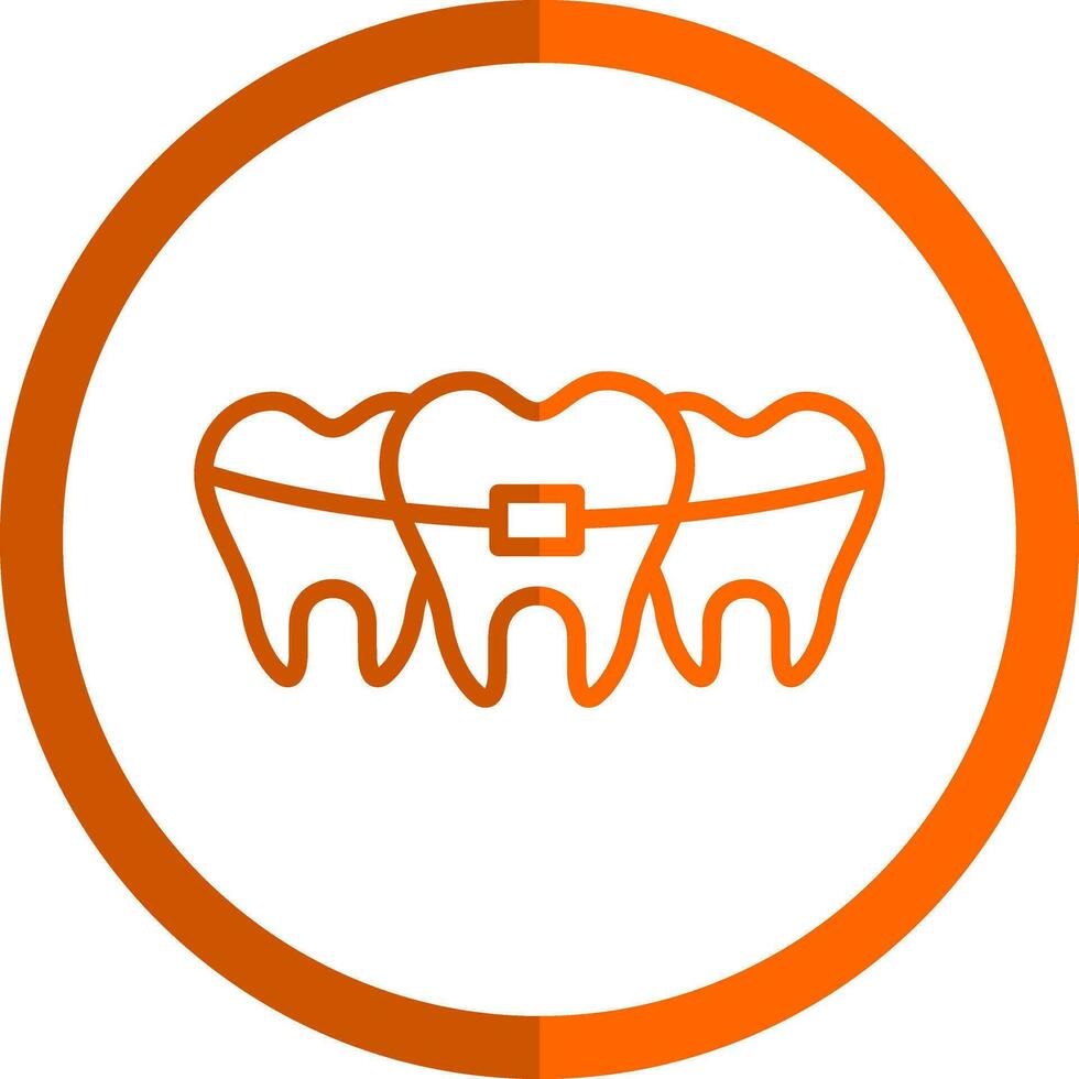 Broken Tooth Vector Icon Design