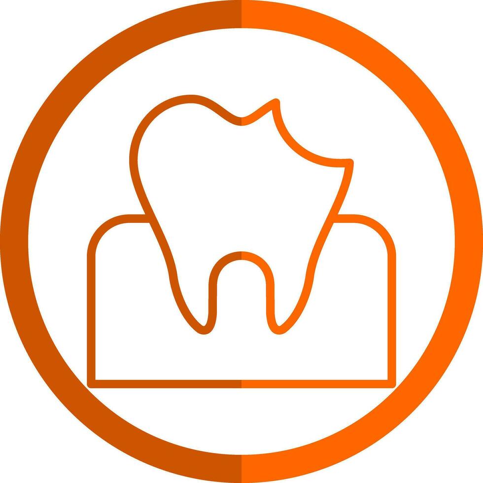 Dental Caries Vector Icon Design